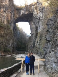 Leslie and Robert at Natural Bridge, VA